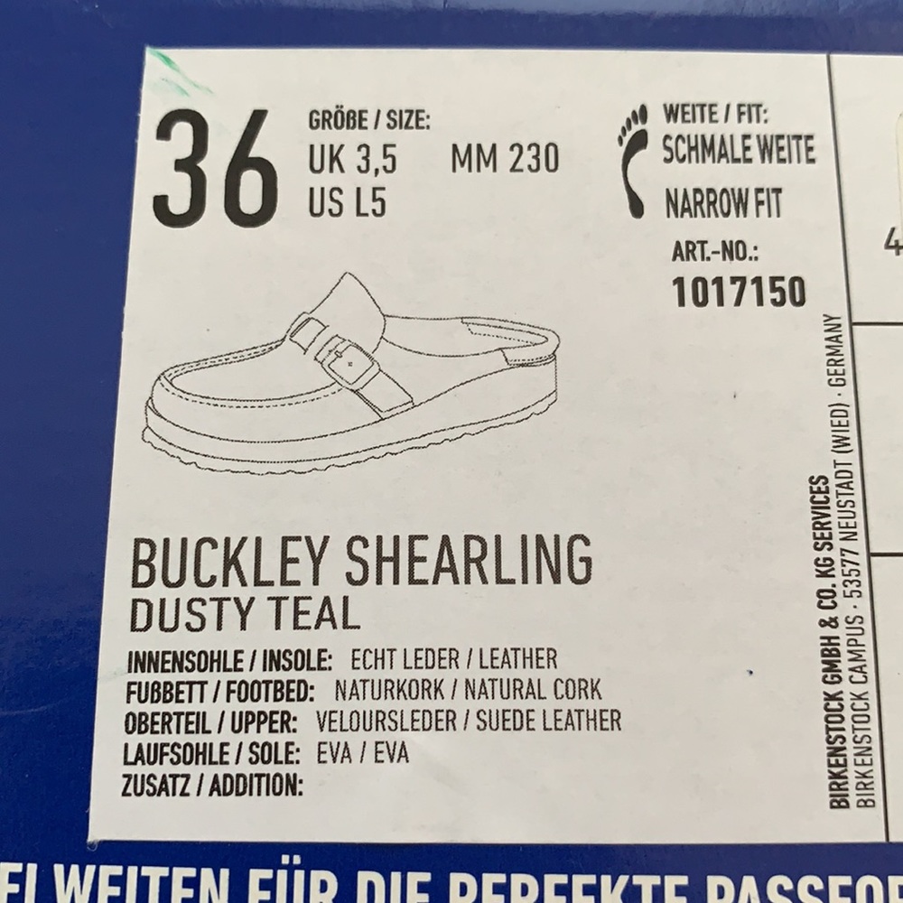 birkenstock buckley genuine shearling mule - Picture 4 of 14